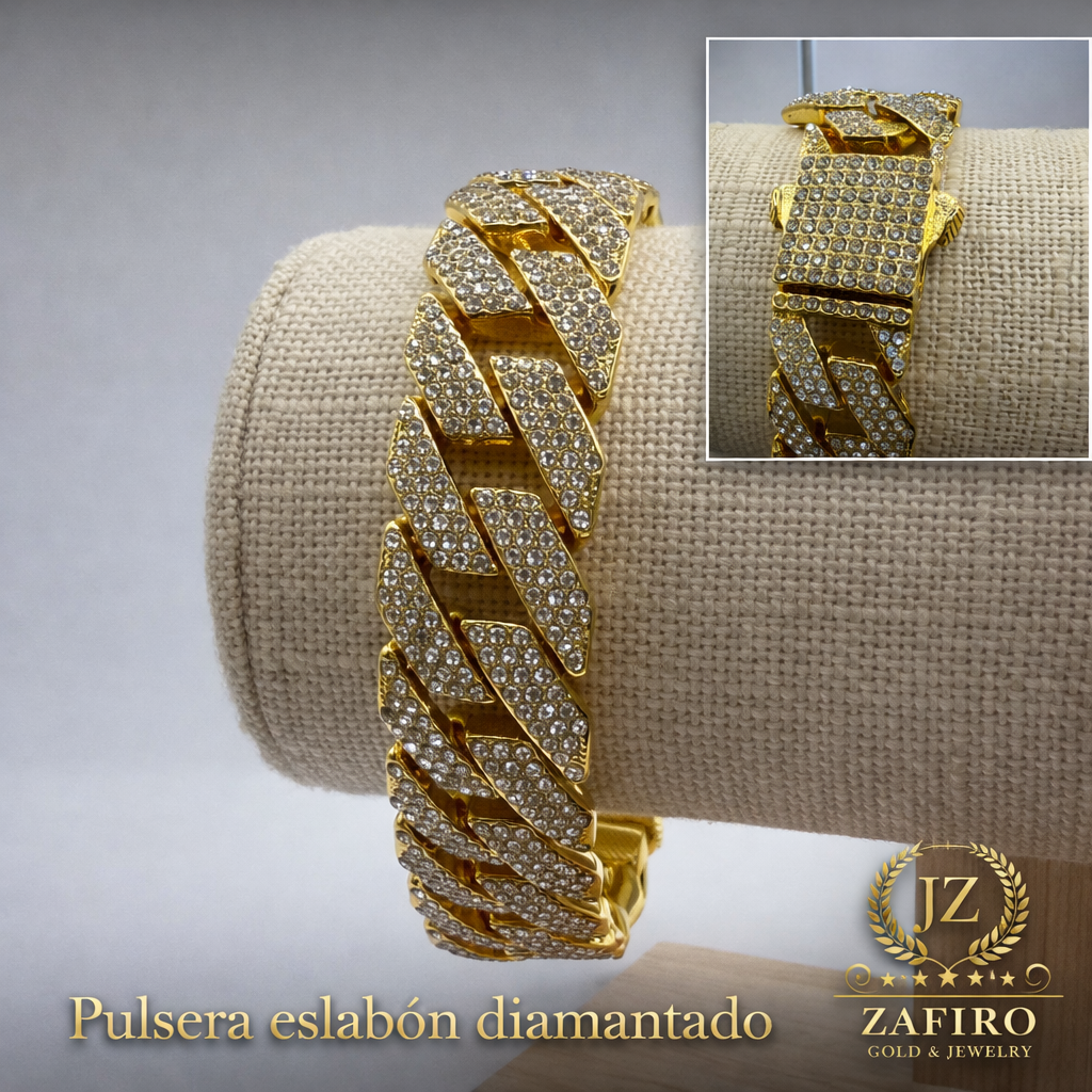 Pulsera Eslabon Diamantado
