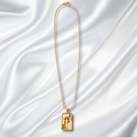 Cadena Laso + Placa de Cristo