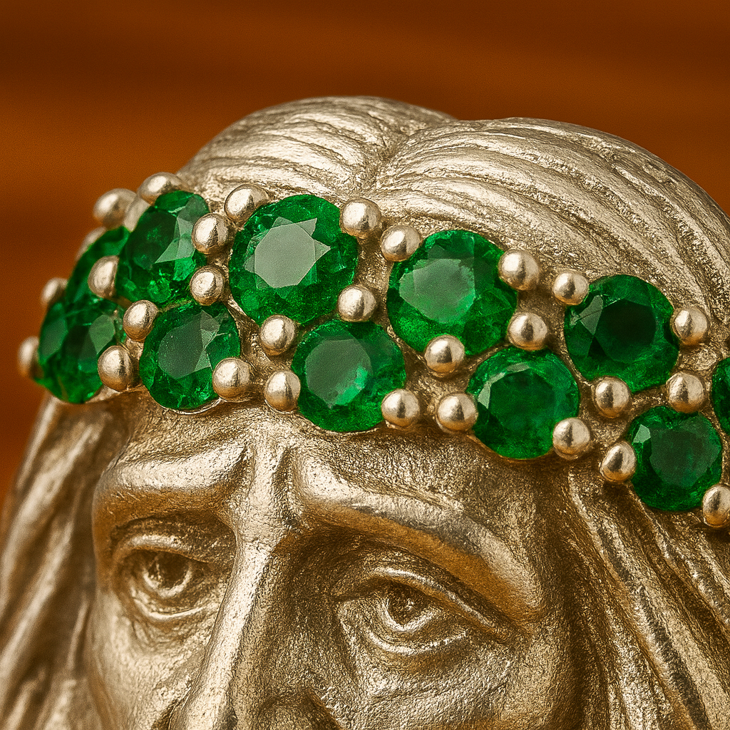 Anillo Rostro de Cristo en Relieve – Edición Premium REF K011