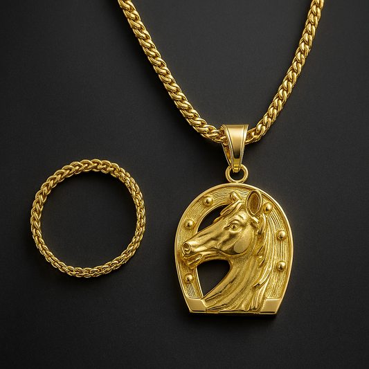 Cadena Chinesca con Caballo y Pulsera