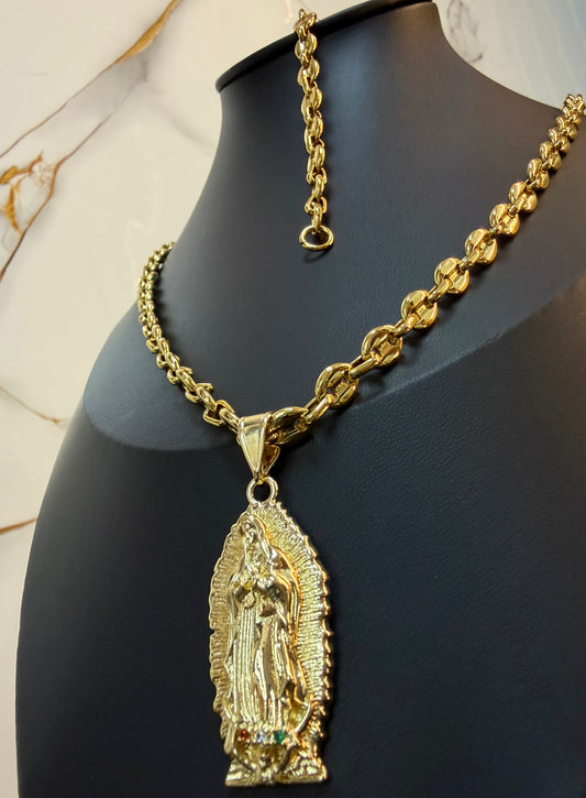 Cadena y Pulsera Gucci + Guadalupe Especial