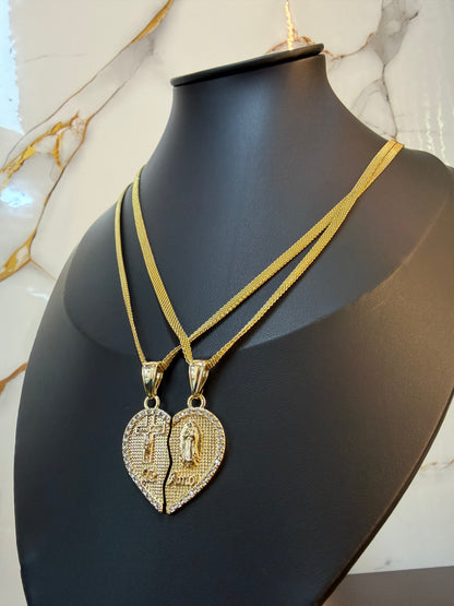 Combo Pareja -  2 Cadenas + 2 Dijes